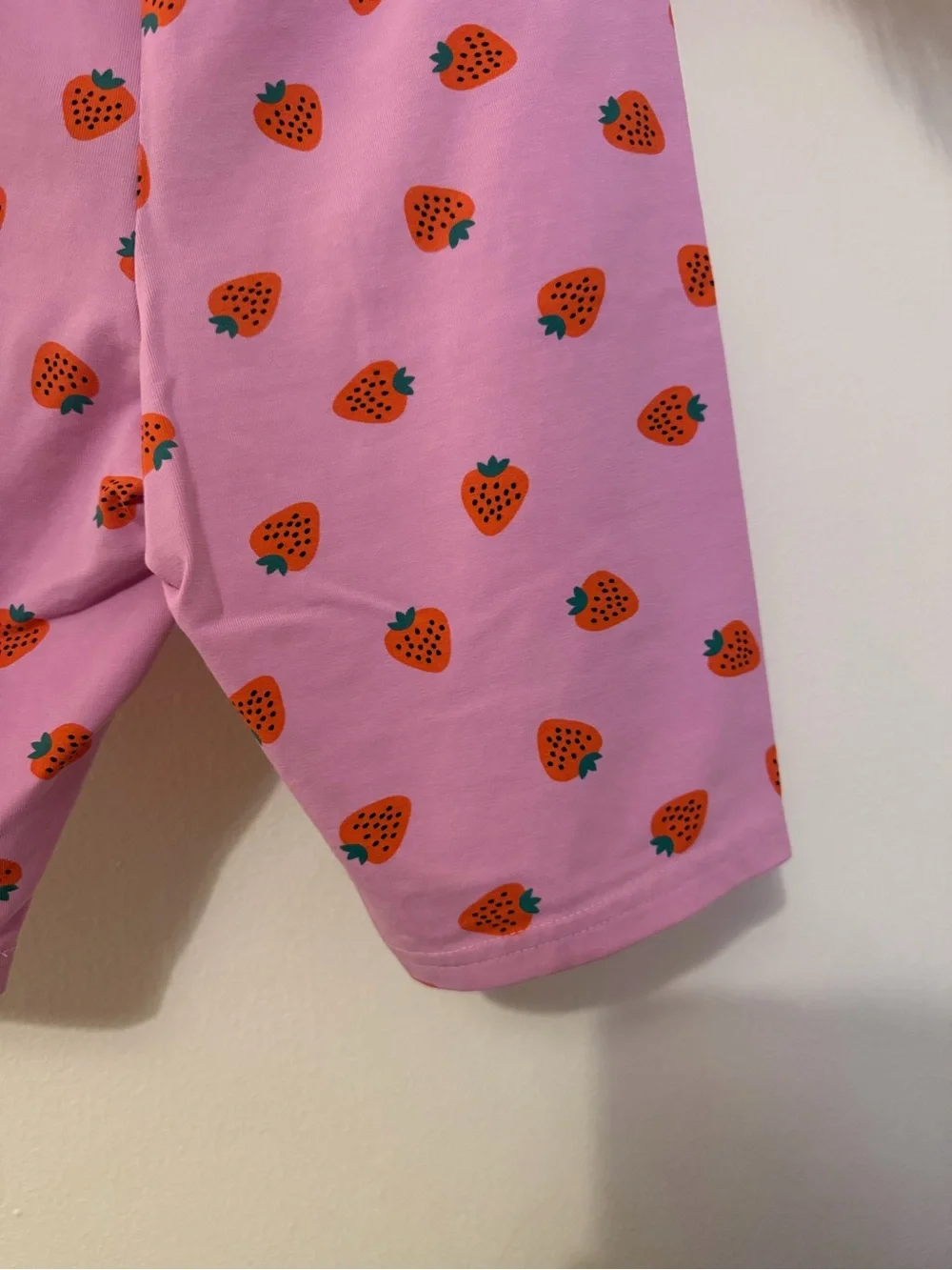Hanna Andersson Pink Strawberry Biker Shorts - Size 12 (150cm) Worn once!